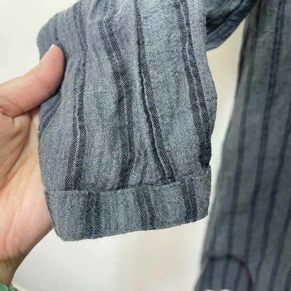 Anthropologie Cloth & Stone Grey Striped Tunic sz XS - Picture 7 of 12